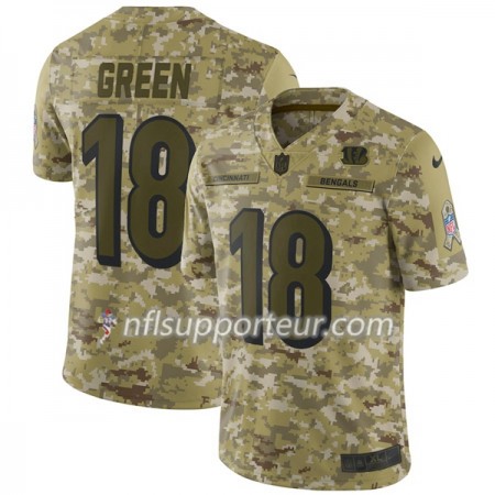 Maillot Homme Cincinnati Bengals A. J. Green 18 Nike Salute To Service